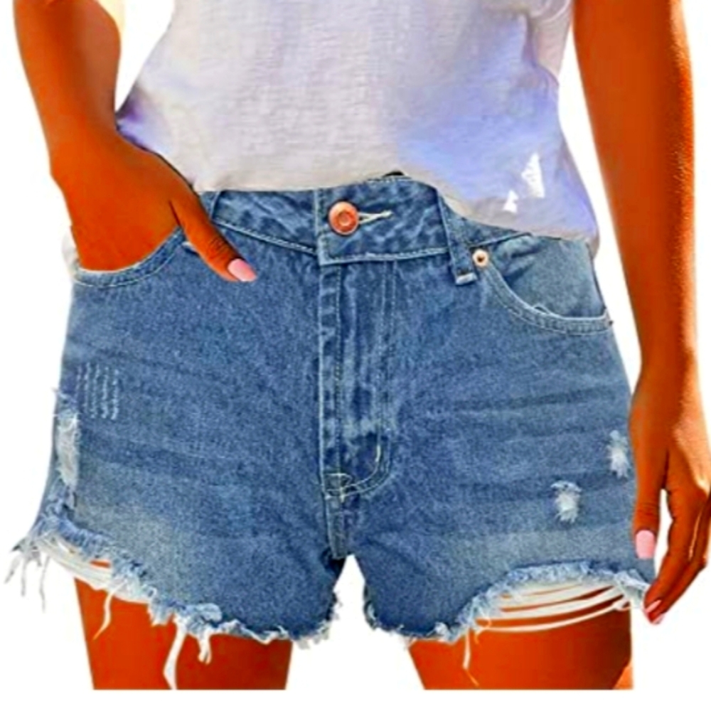 Denim shorts